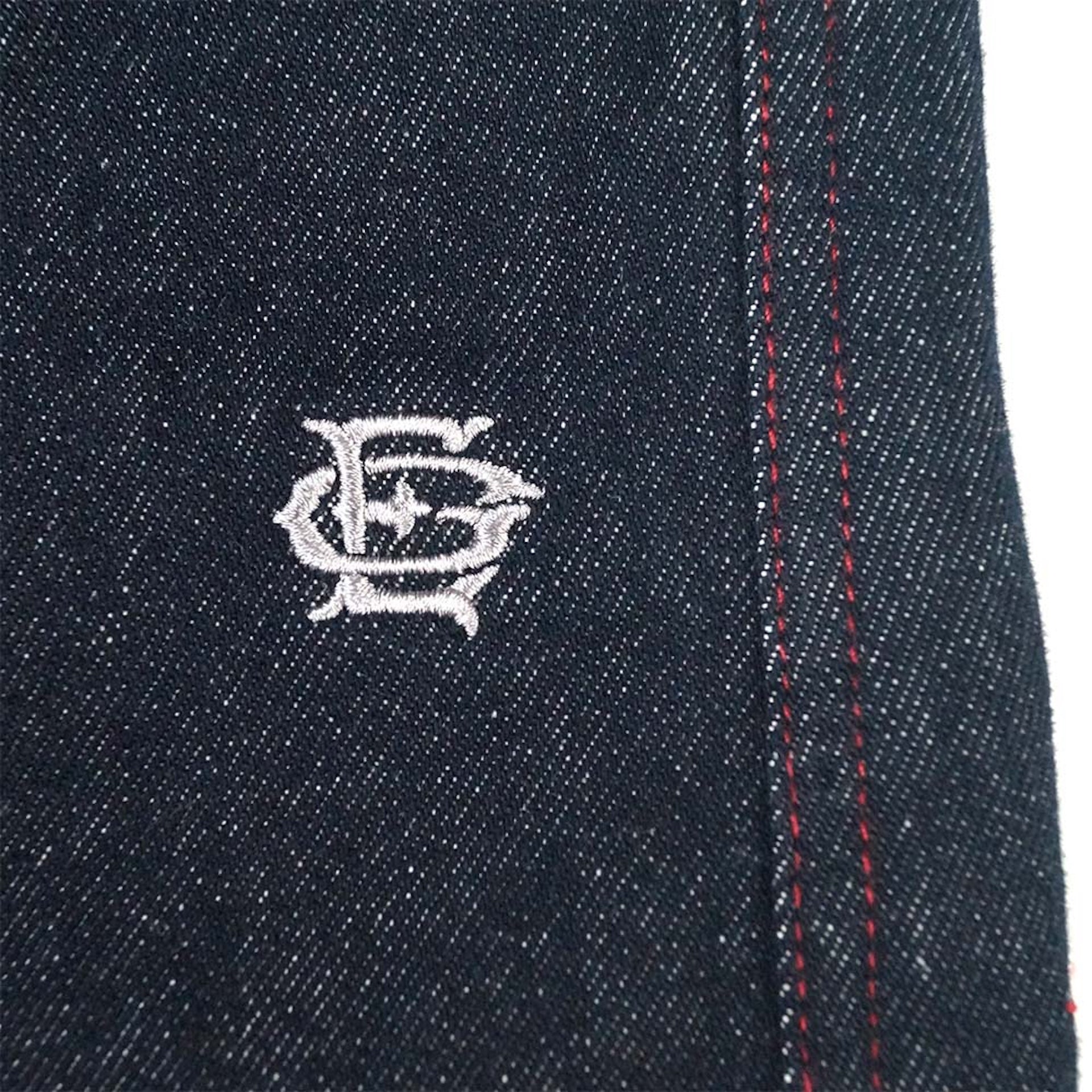 EGLAF | RU Wide Leg Denim Pants Dark Blue - SWAGANZ