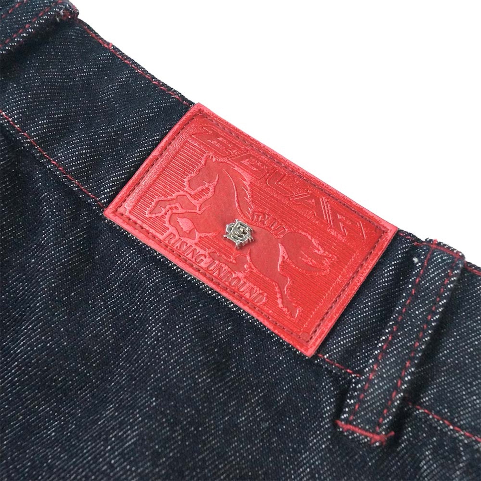 EGLAF | RU Wide Leg Denim Pants Dark Blue - SWAGANZ