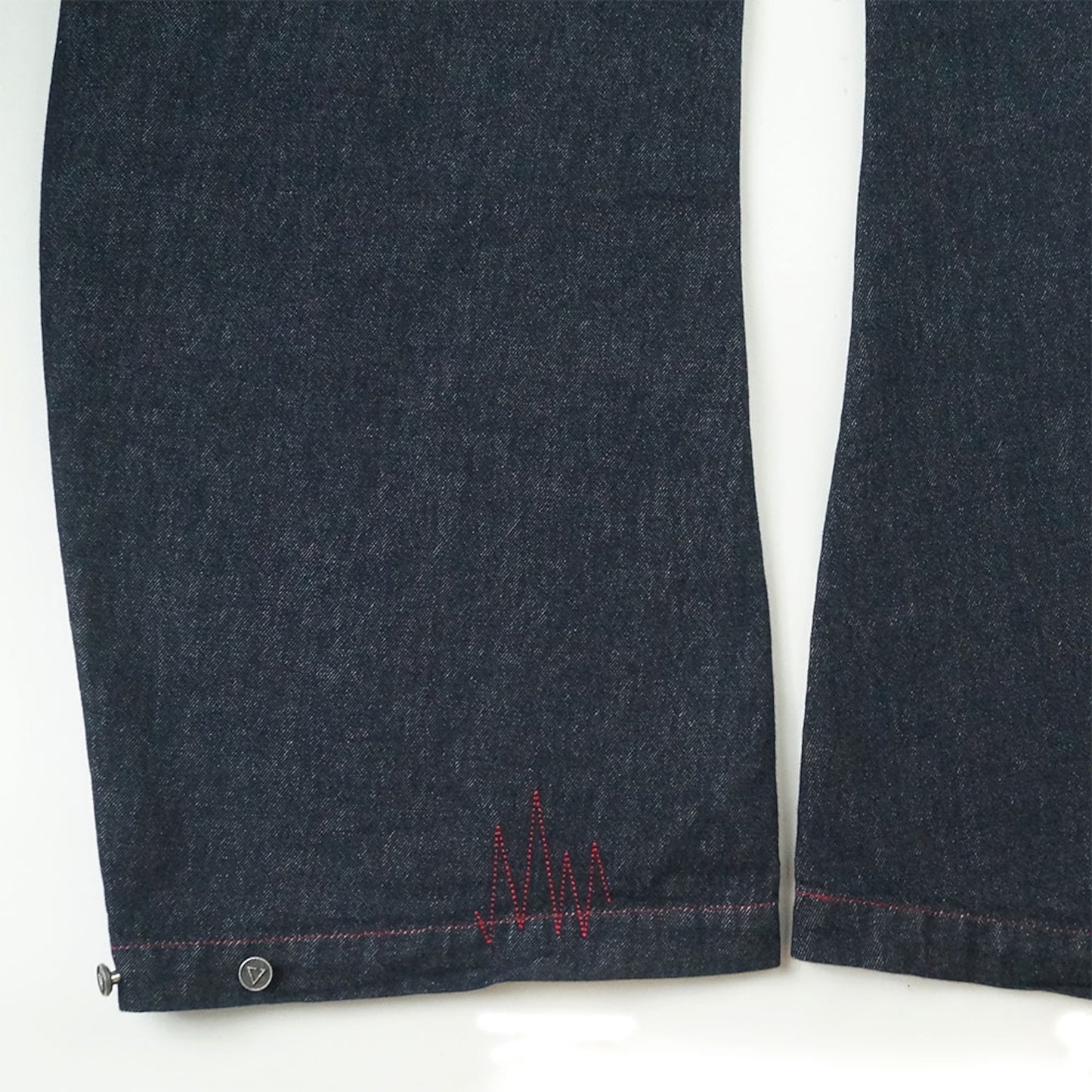 EGLAF | RU Wide Leg Denim Pants Dark Blue - SWAGANZ