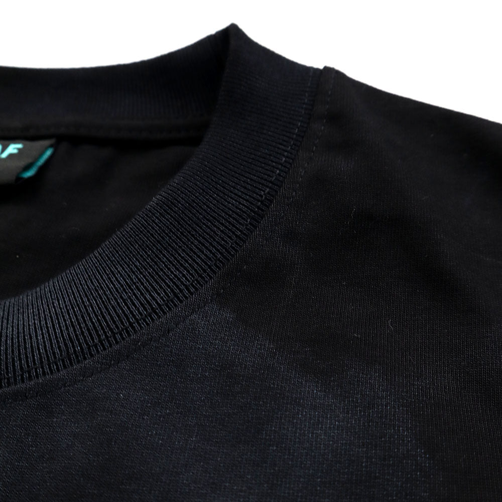 EGLAF | R//W Badges Boxy Tee Black - SWAGANZ