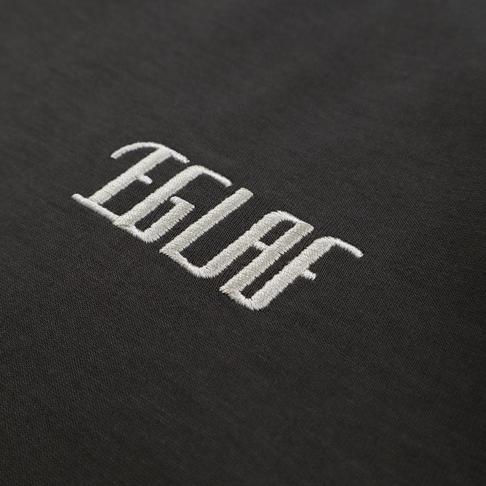 EGLAF | R//W Distressed Texts Tee Grey
