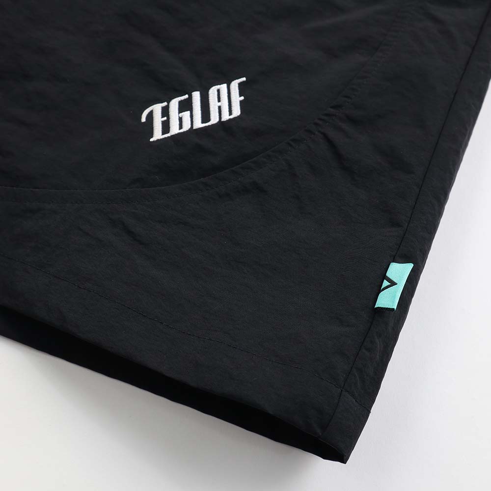 EGLAF | R//W Nylon Shorts Black - SWAGANZ