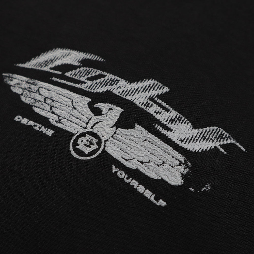 EGLAF | R//W Wings Boxy Tee Black - SWAGANZ