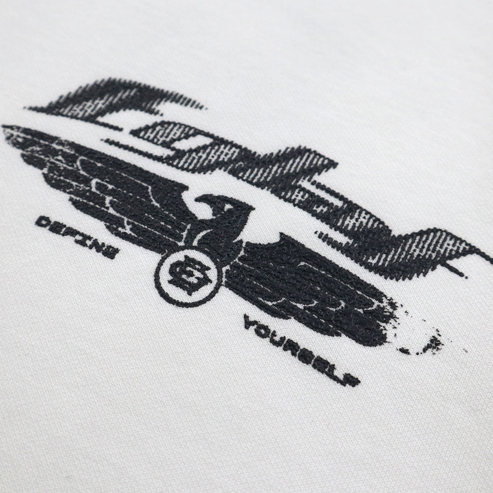 EGLAF | R//W Wings Boxy Tee White - SWAGANZ