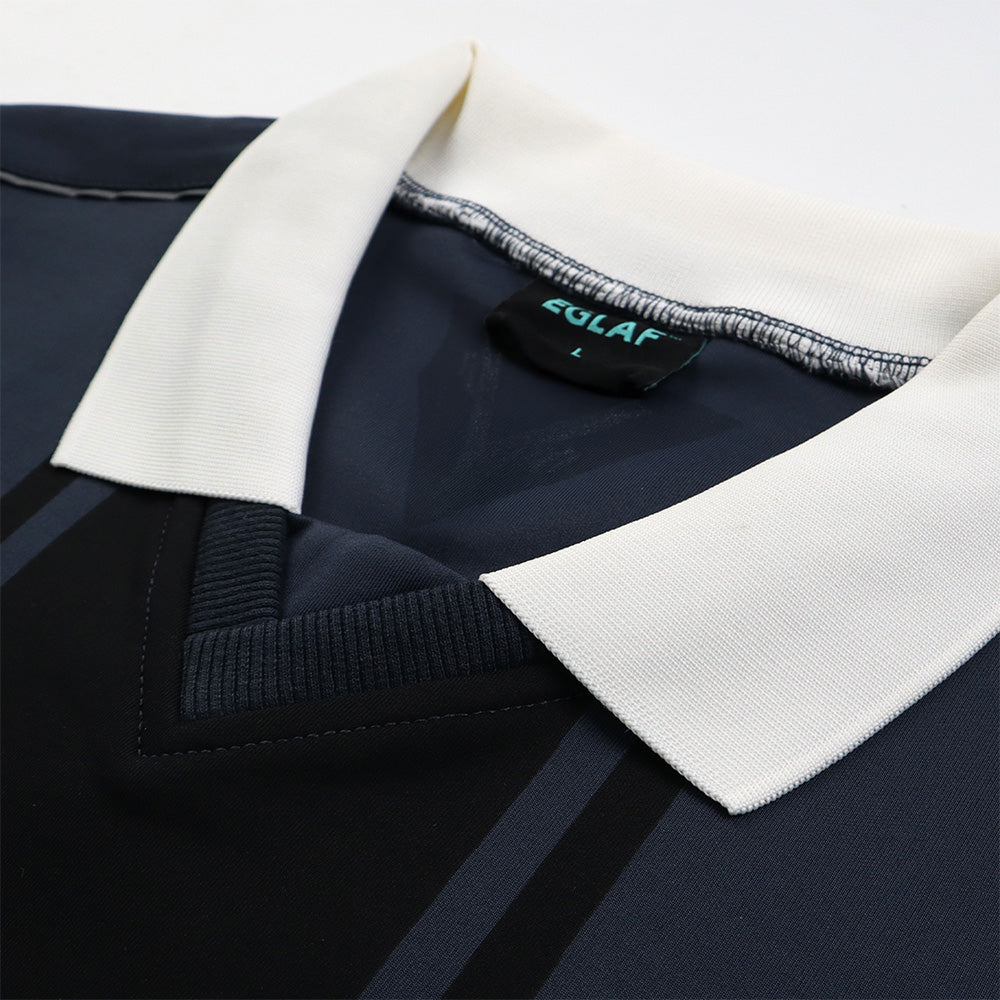 EGLAF | R//W Boxy Jersey Dark Blue - SWAGANZ