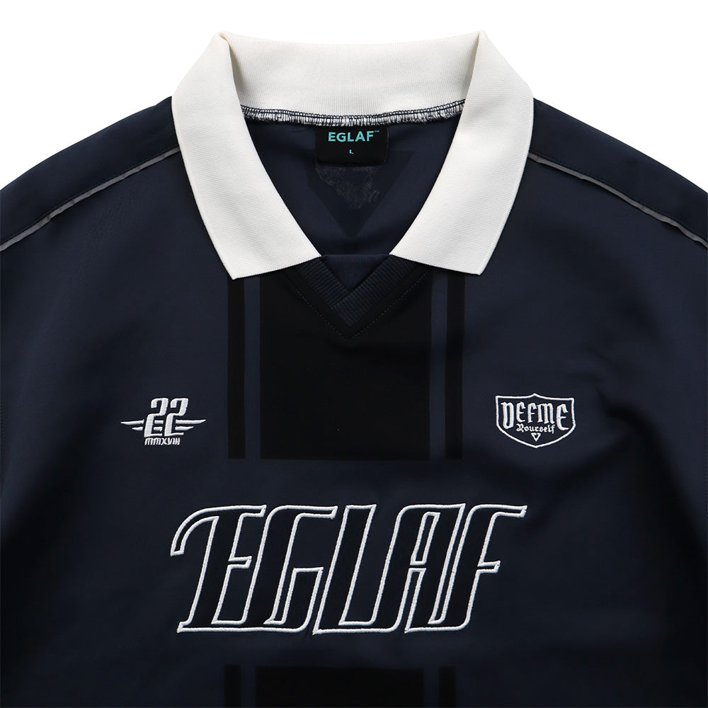 EGLAF | R//W Boxy Jersey Dark Blue - SWAGANZ
