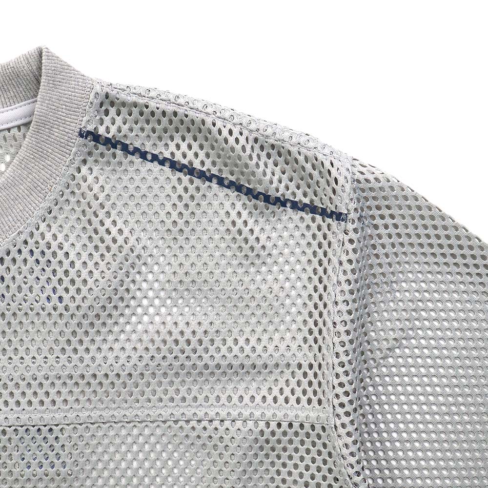 EGLAF | R//W Mesh Boxy Tee Light Grey