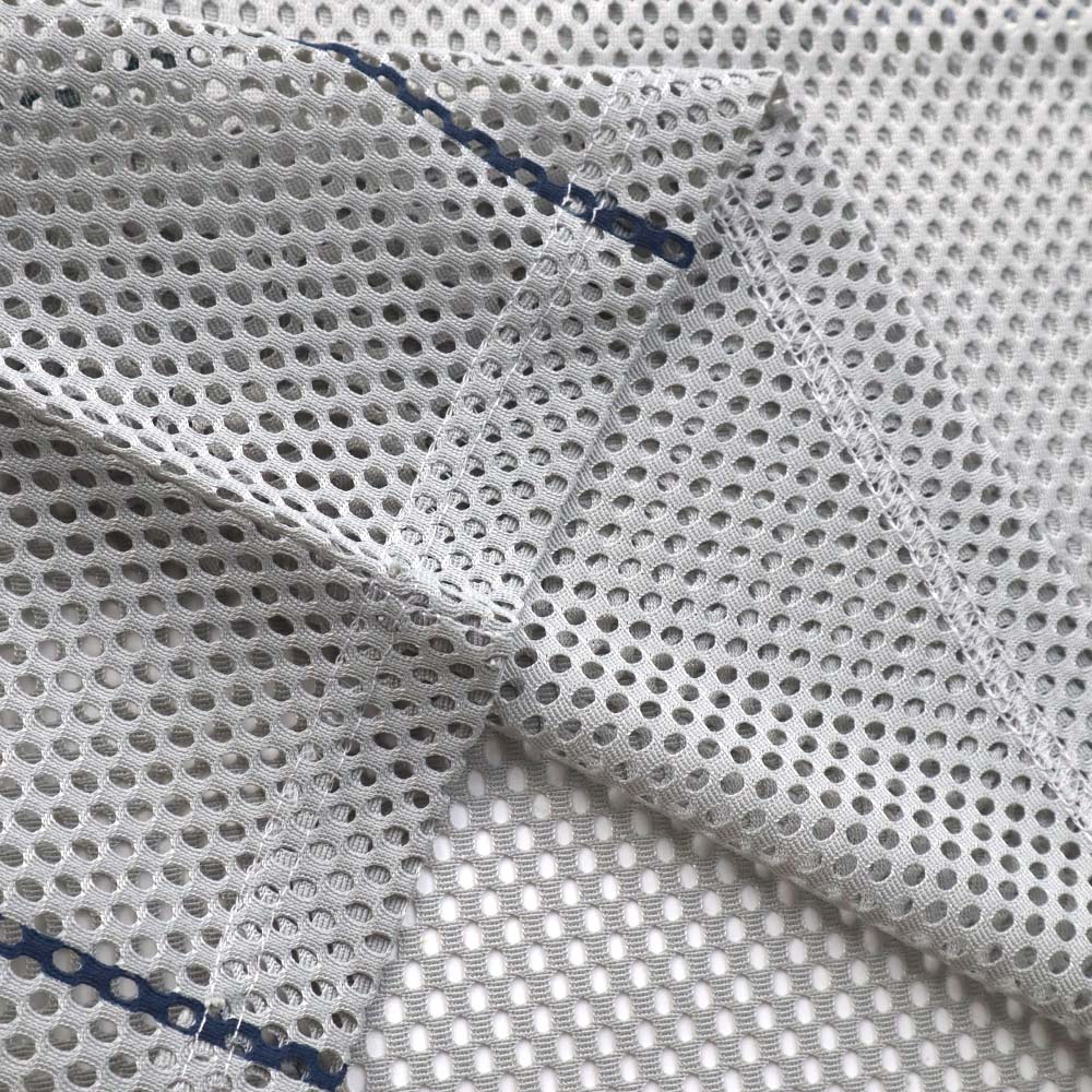 EGLAF | R//W Mesh Boxy Tee Light Grey