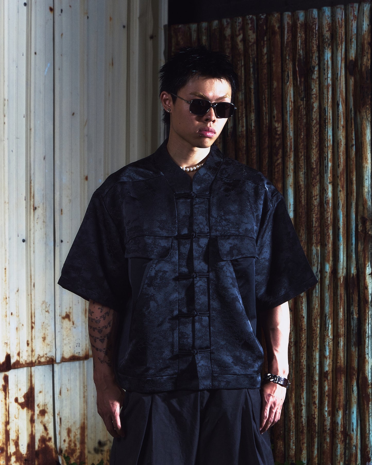 SOCIETY | Aerodyne Mandari Work Shirt Black - SWAGANZ