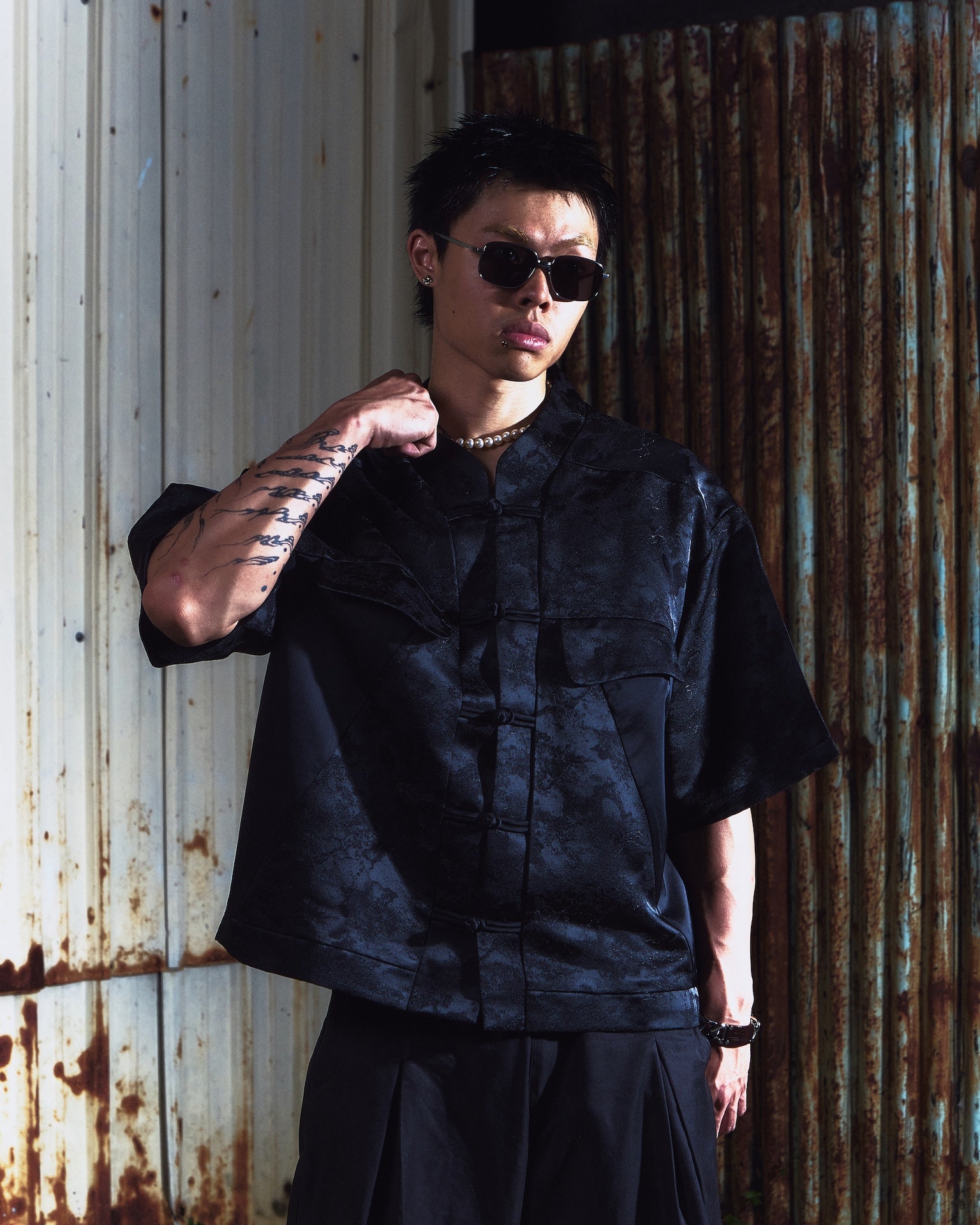 SOCIETY | Aerodyne Mandari Work Shirt Black - SWAGANZ