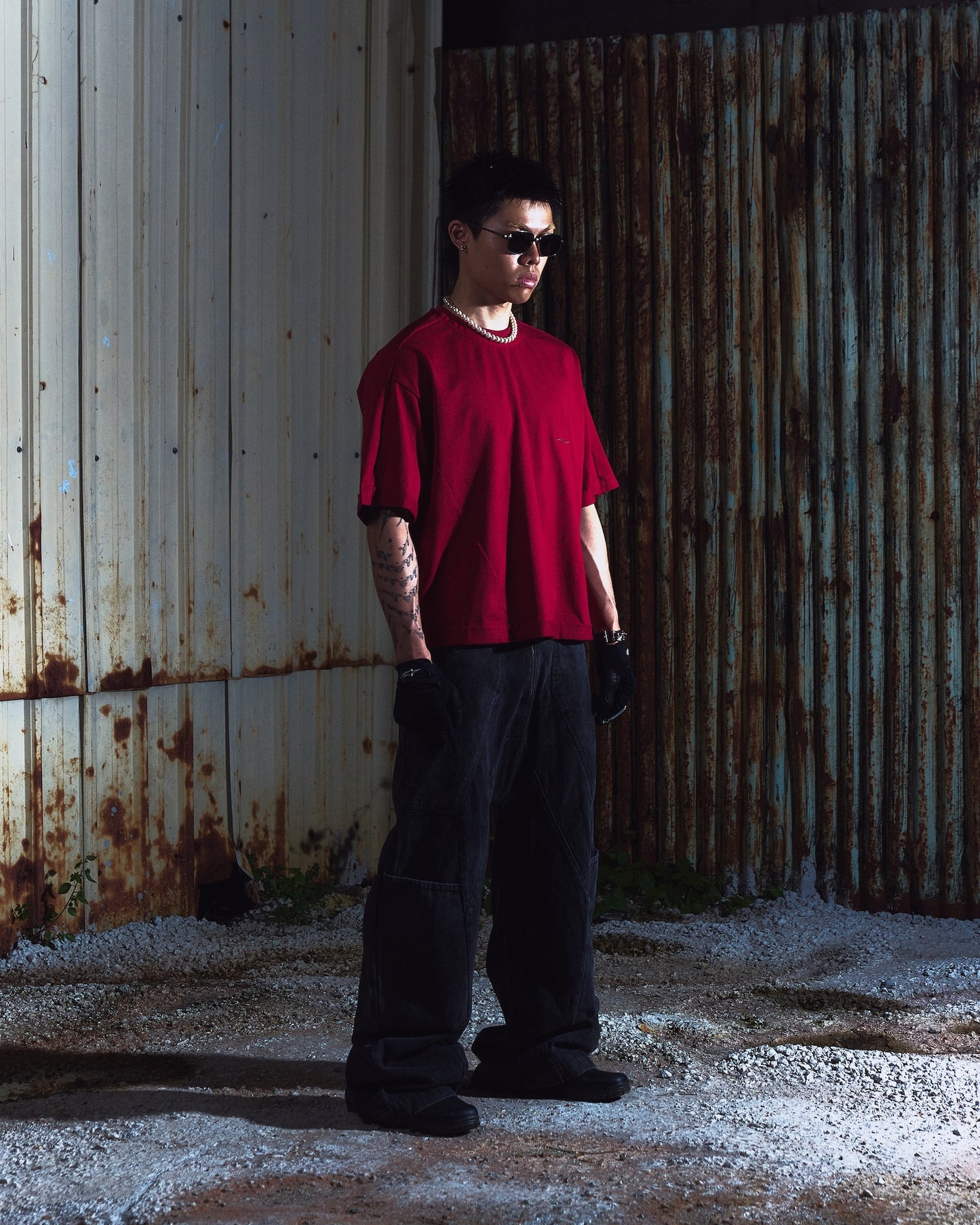 SOCIETY | Aerodyne Int Cropped Tee Red