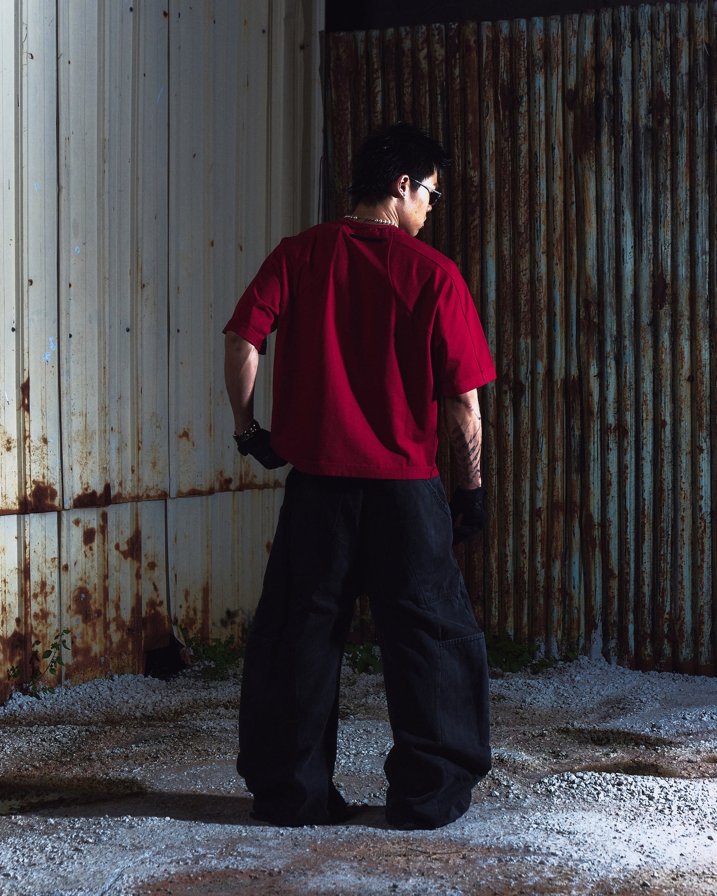 SOCIETY | Aerodyne Int Cropped Tee Red