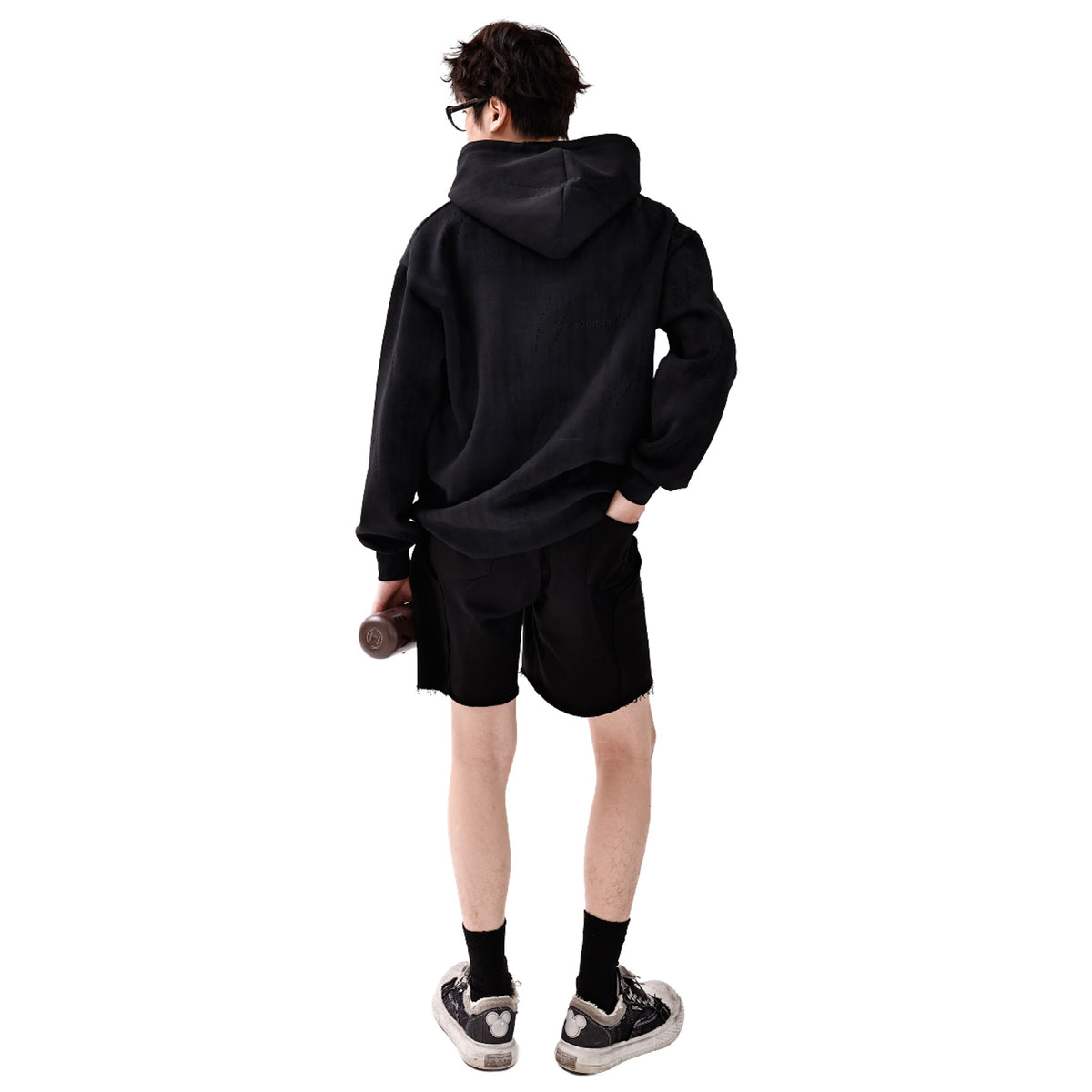 SOCIETY | Form 010 Core Hooded Sweatshirt Black - SWAGANZ