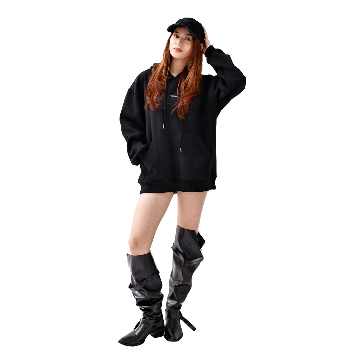 SOCIETY | Form 010 Core Hooded Sweatshirt Black - SWAGANZ