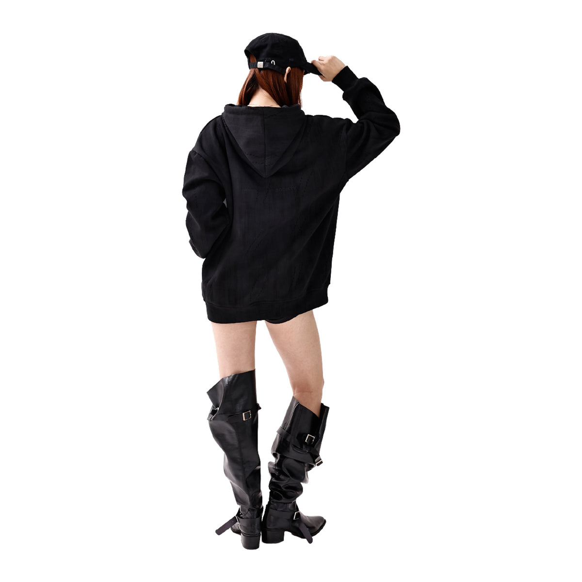 SOCIETY | Form 010 Core Hooded Sweatshirt Black - SWAGANZ