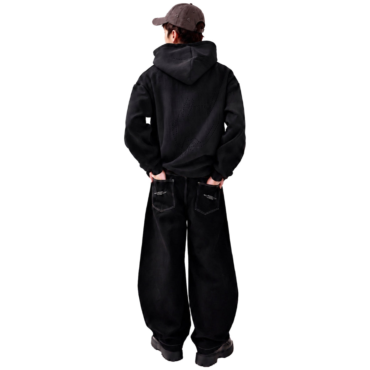 SOCIETY | Form 010 Core Hooded Sweatshirt Black - SWAGANZ