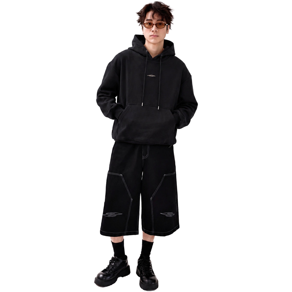 SOCIETY | Form 010 Core Hooded Sweatshirt Black - SWAGANZ