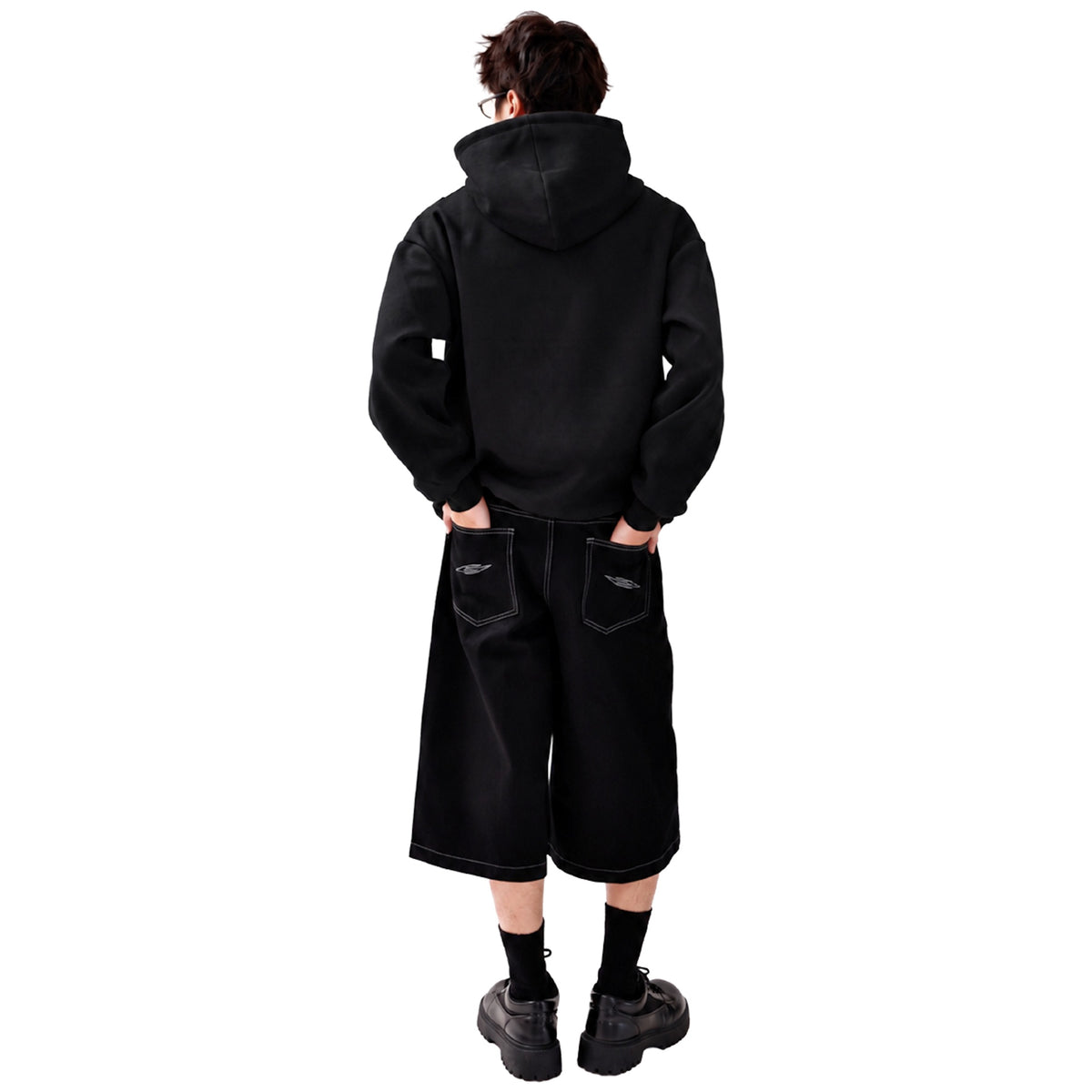 SOCIETY | Form 010 Core Hooded Sweatshirt Black - SWAGANZ