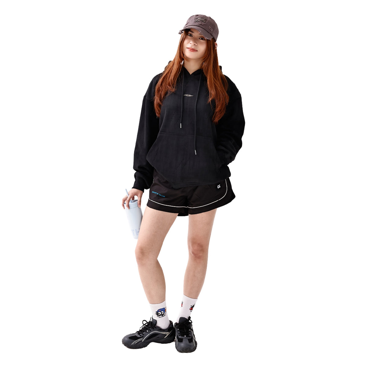 SOCIETY | Form 010 Core Hooded Sweatshirt Black - SWAGANZ