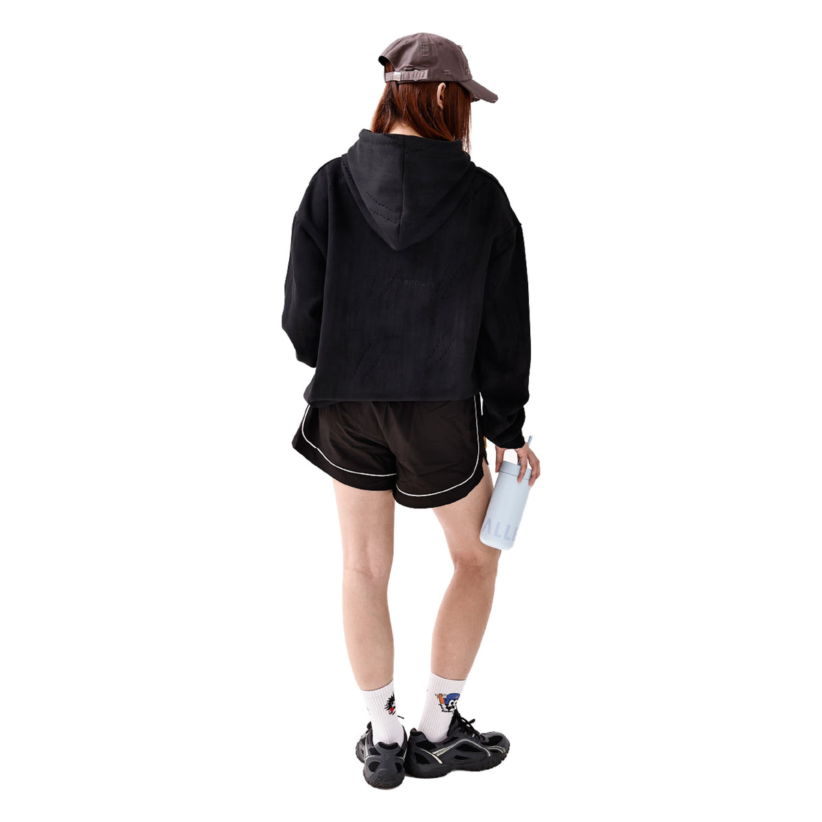 SOCIETY | Form 010 Core Hooded Sweatshirt Black - SWAGANZ
