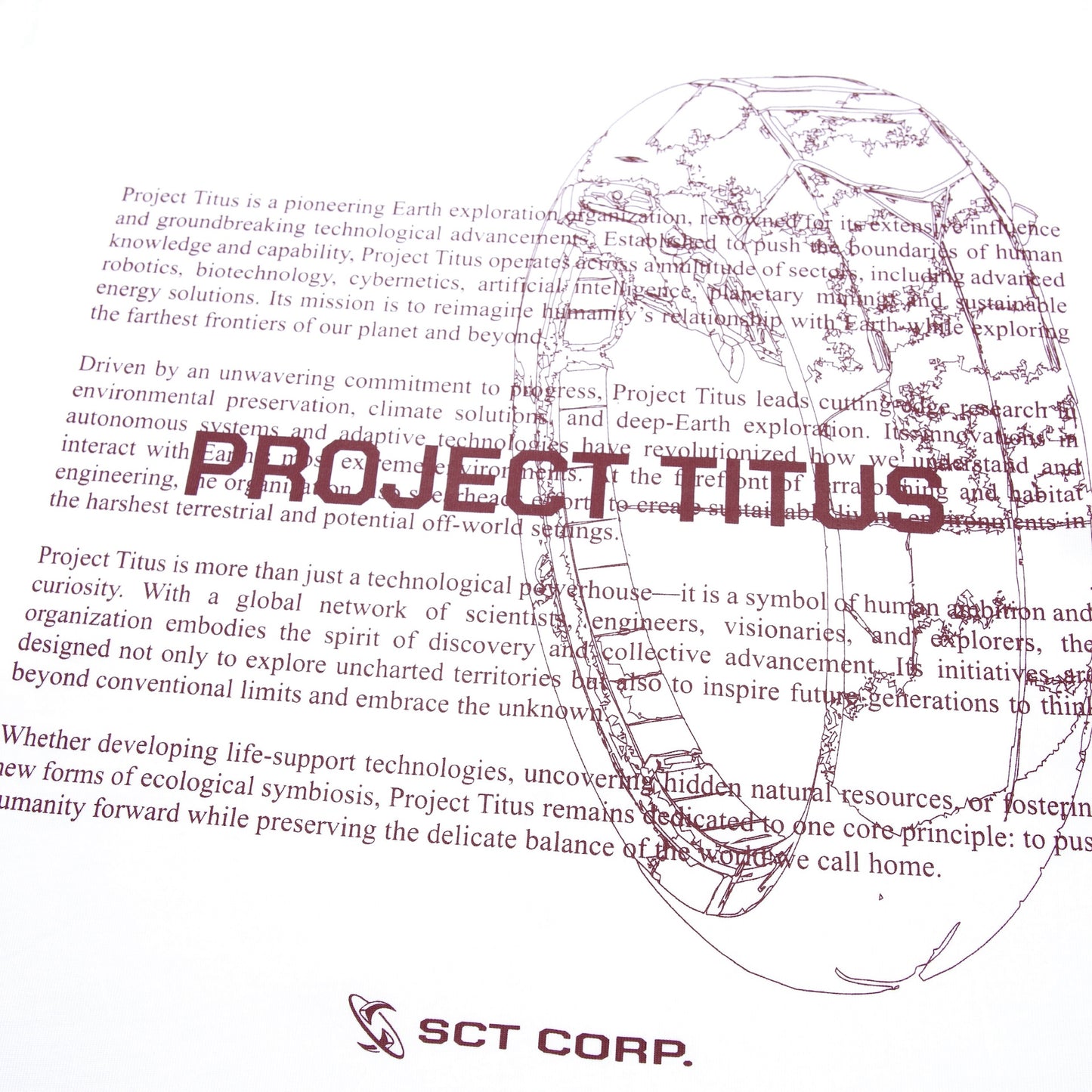 Society | Titus Merch Tee White