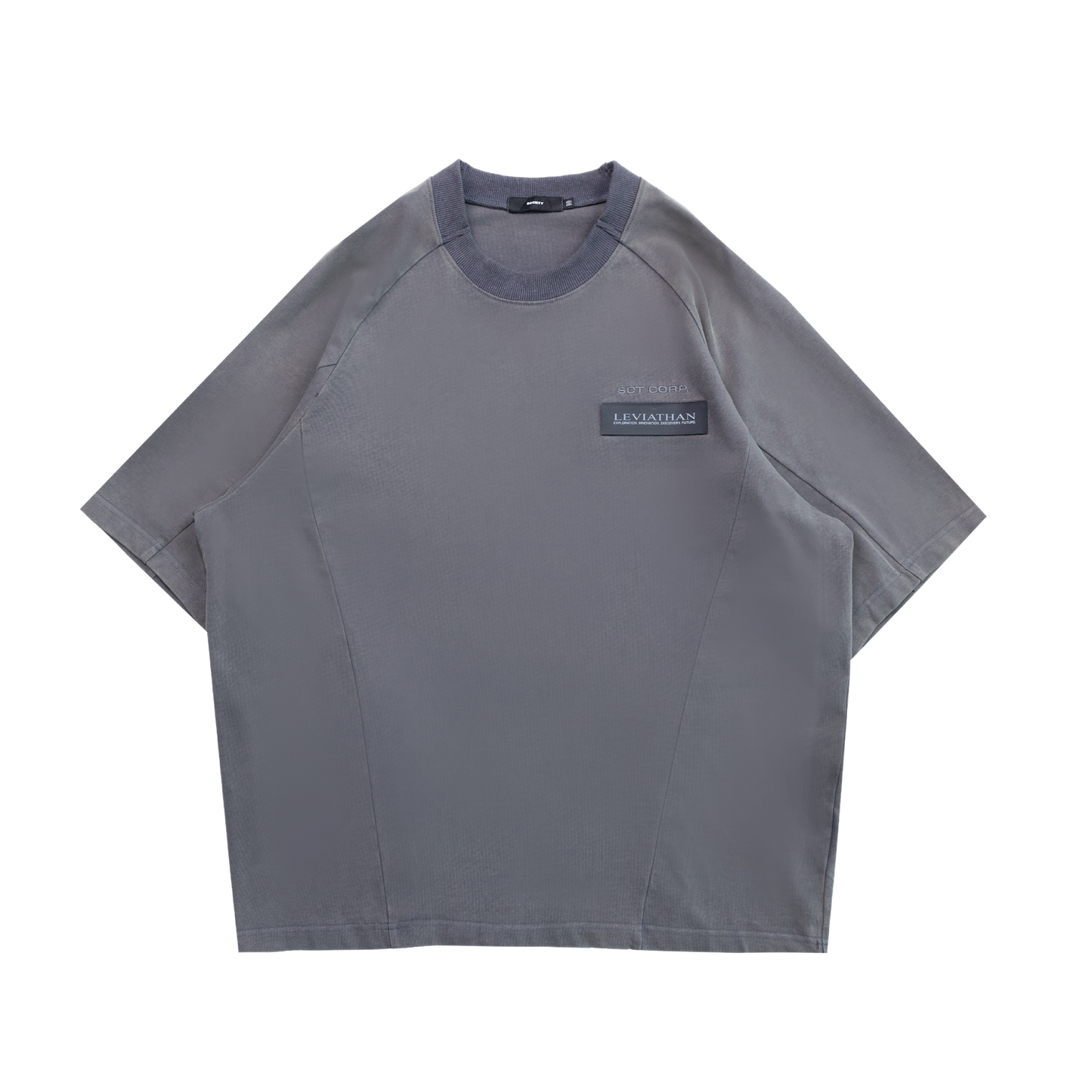 Society | Titus Navigator Boxy Tee Pebble Grey