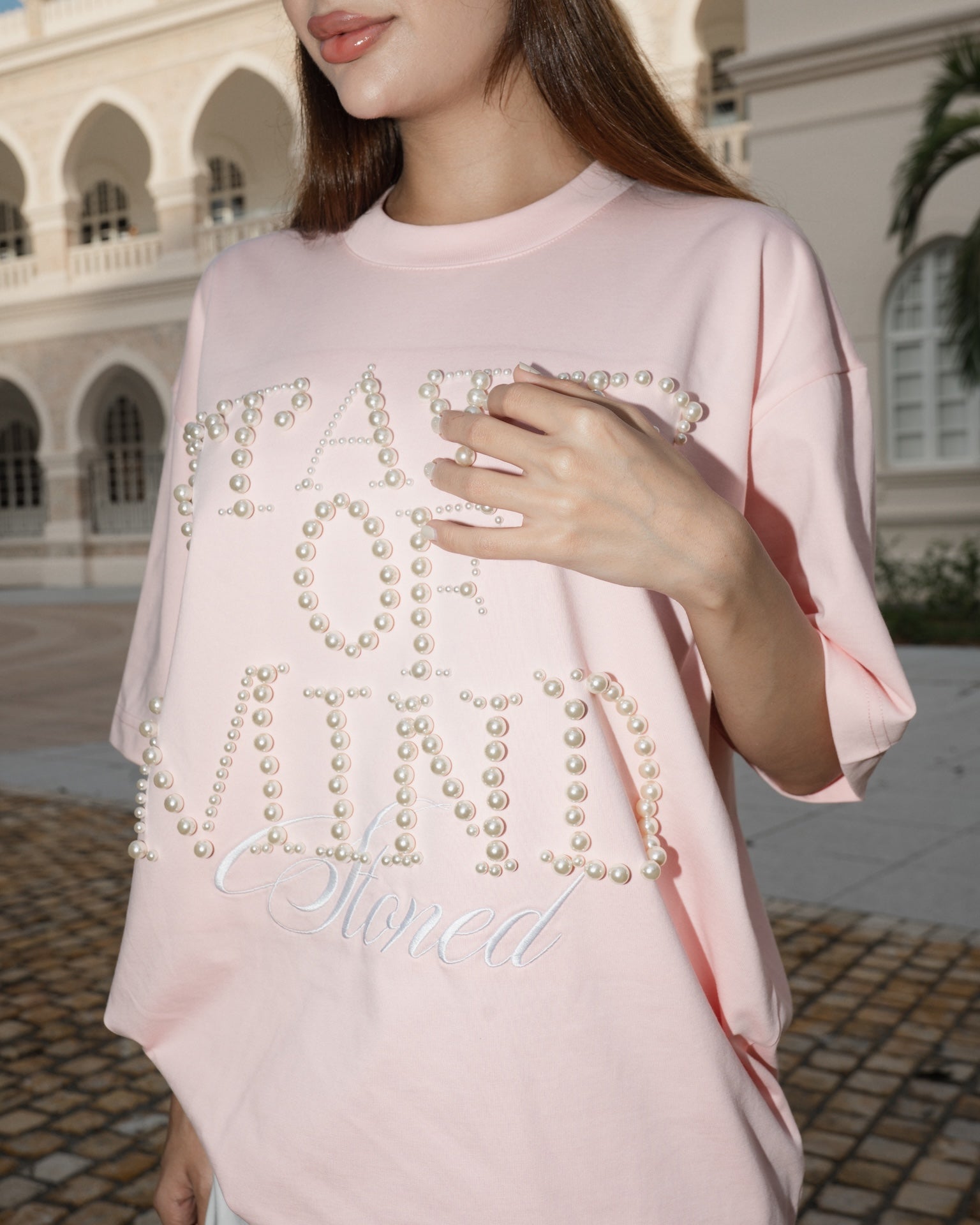 STONED | State Of Mind Tee Pink - SWAGANZ