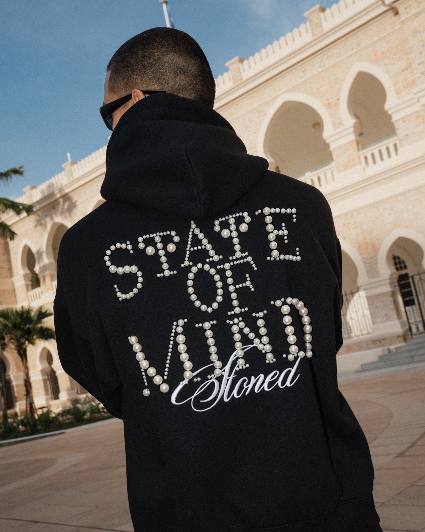 STONED | State Of Mind Hoodie Black - SWAGANZ