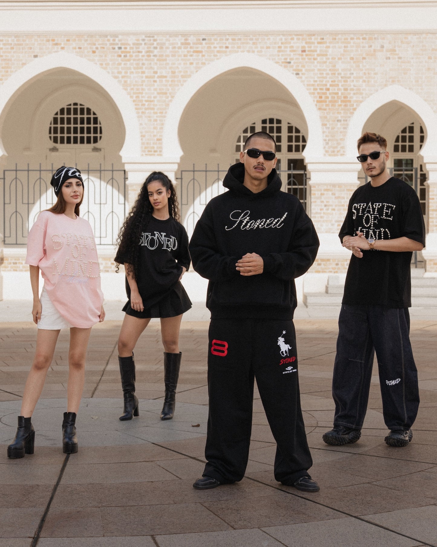 STONED | State Of Mind Tee Pink - SWAGANZ