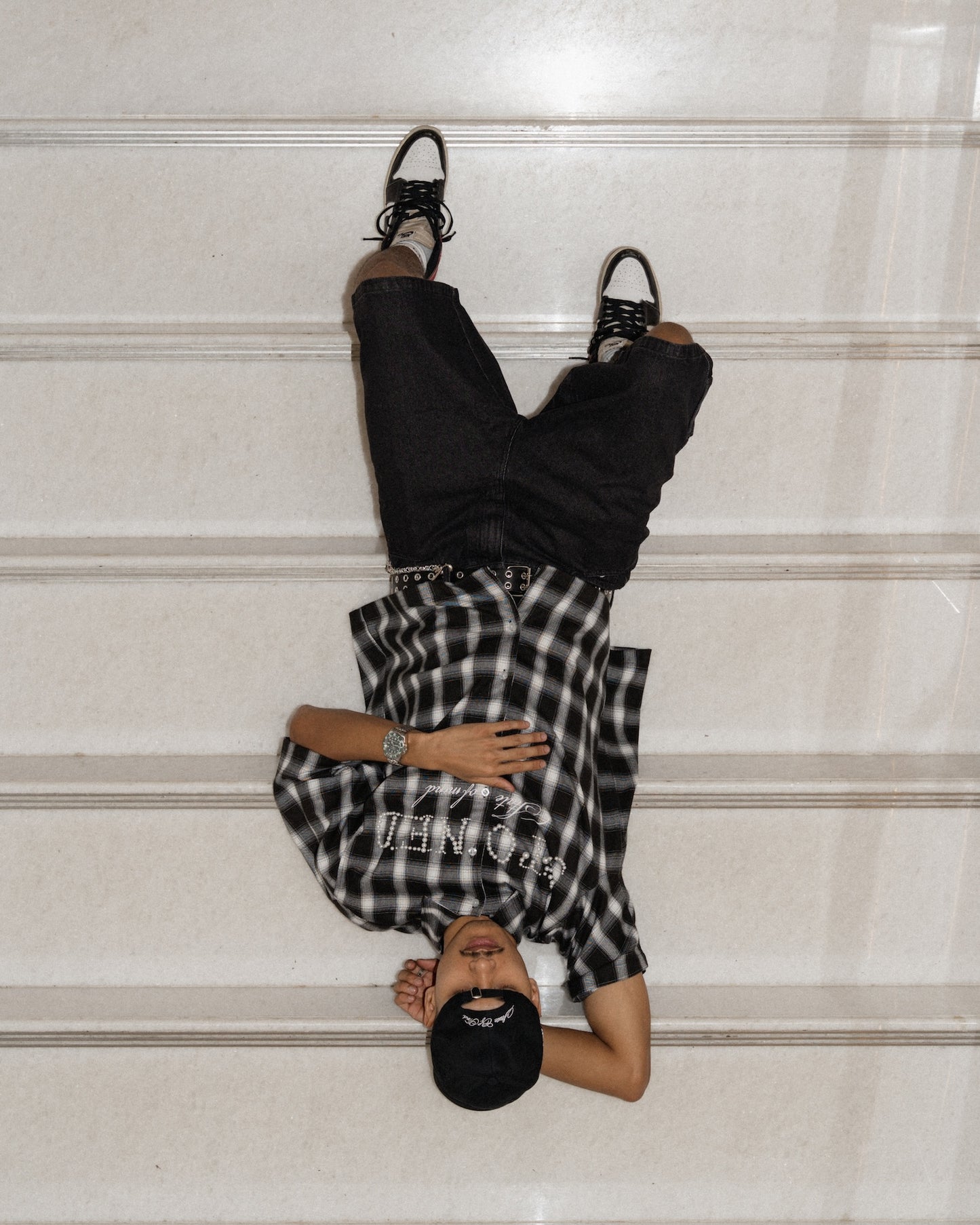 STONED | Pearl Flannel Black - SWAGANZ