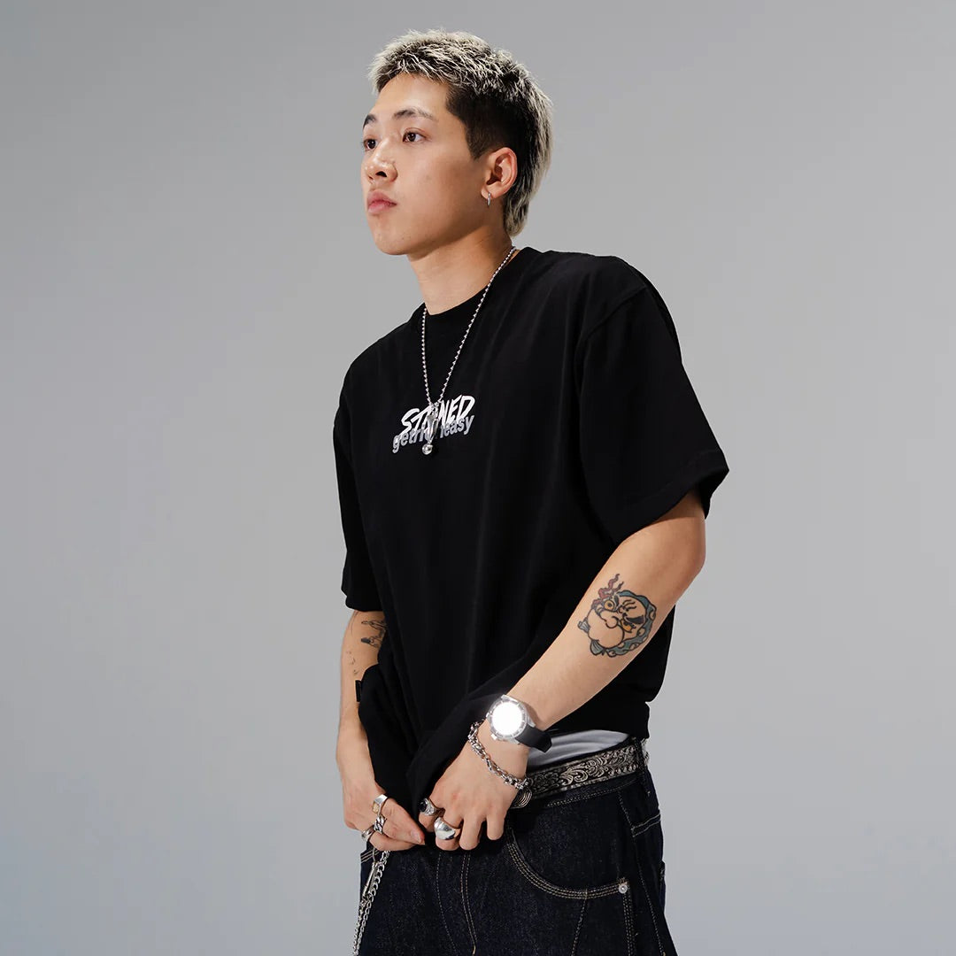 STONED | Genetic Original Logo Tee Black