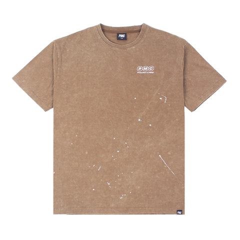 PMC | Production Logo Stone Washed Tee Brown