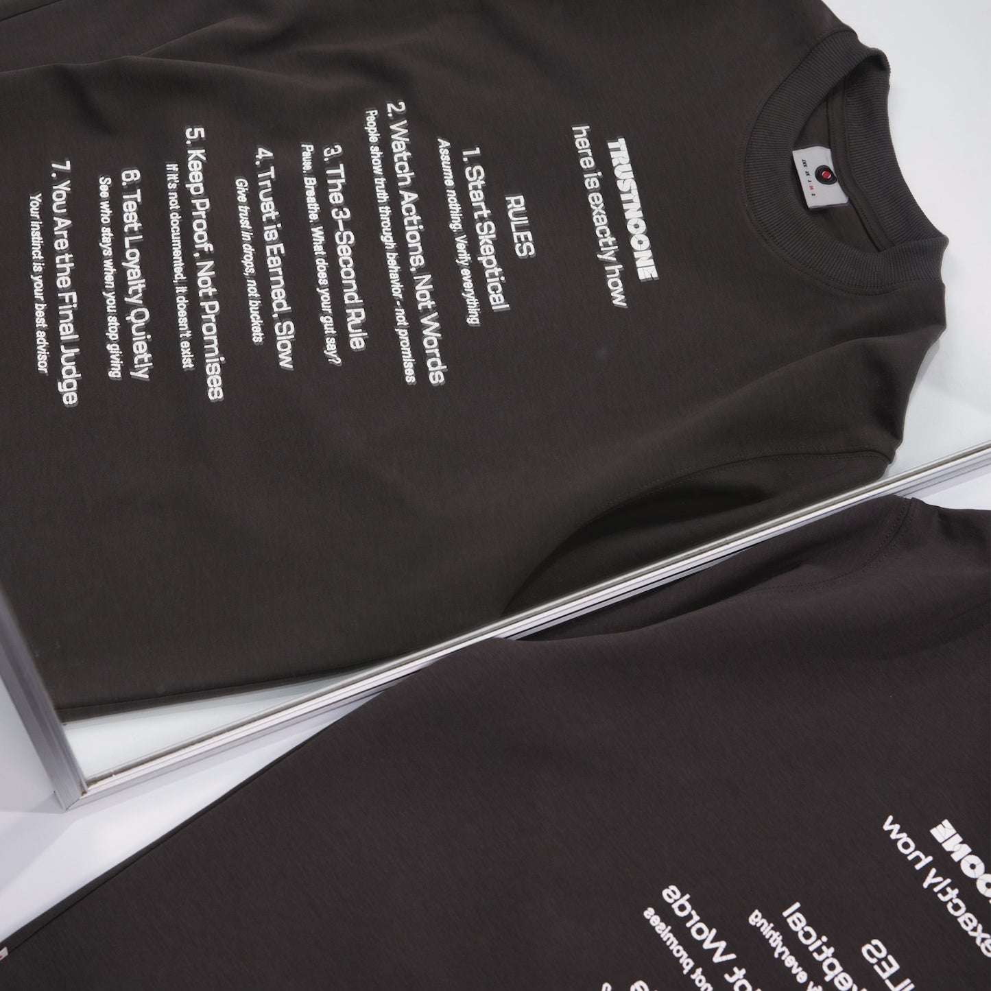 TRNO | Mirrorverse Tee Black