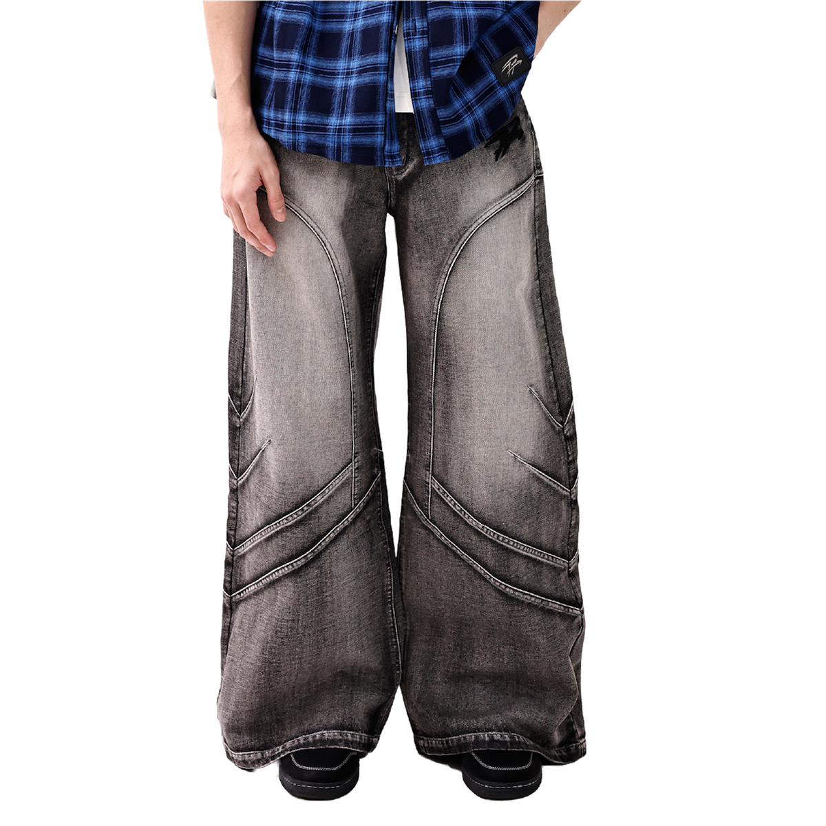 TRNO Arc Denim Pants Black