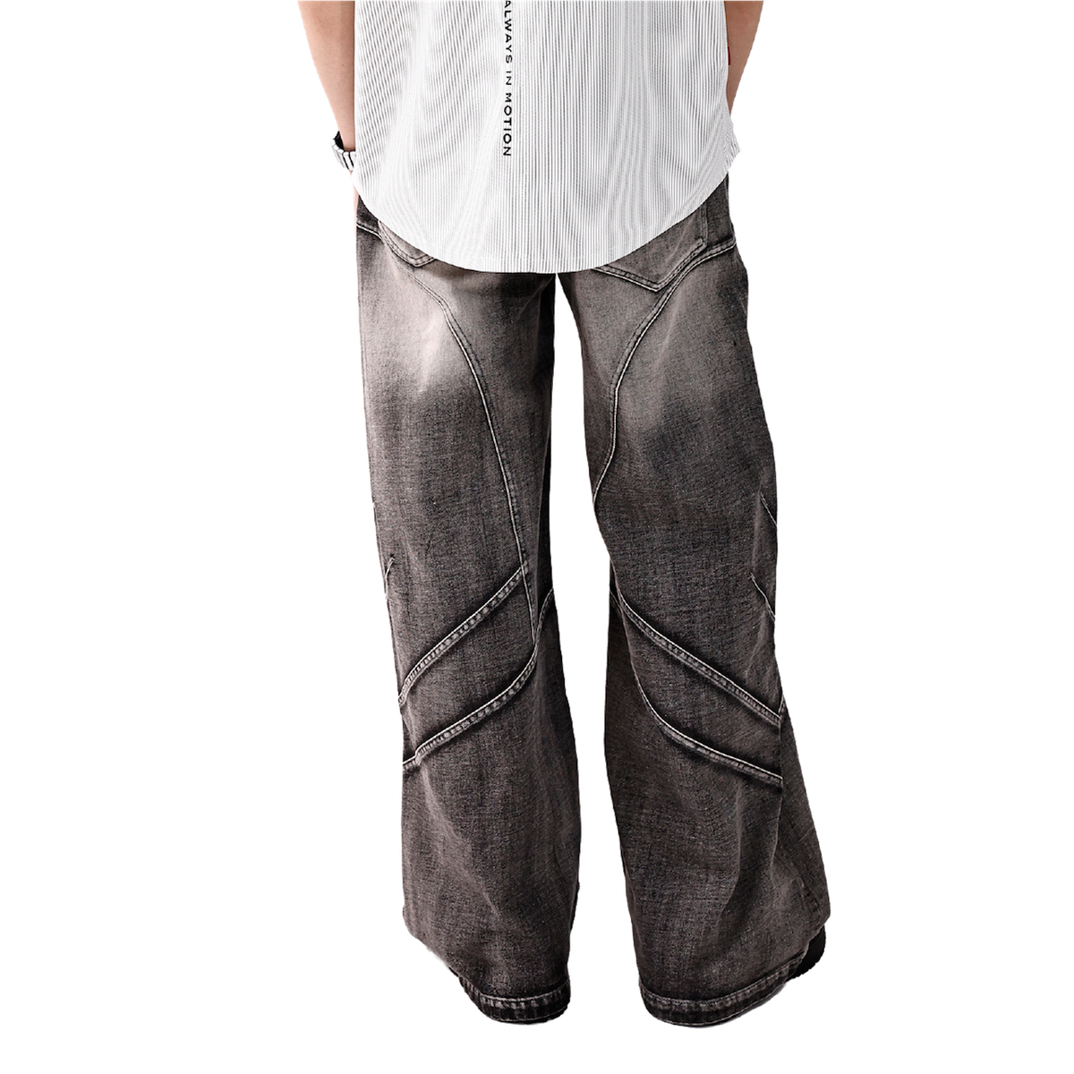 TRNO Arc Denim Pants Black