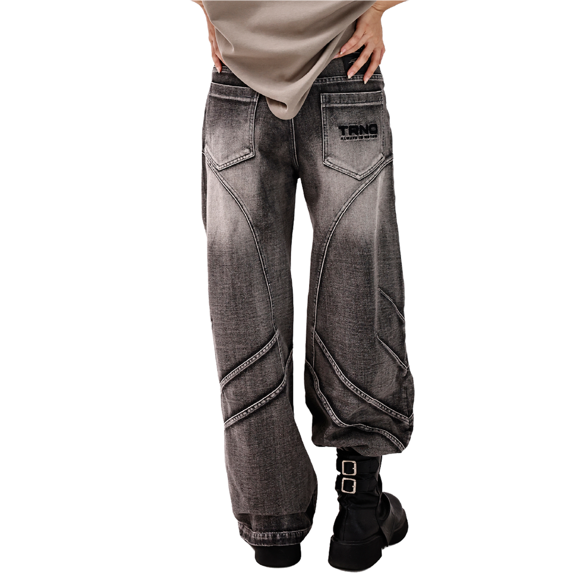 TRNO Arc Denim Pants Black