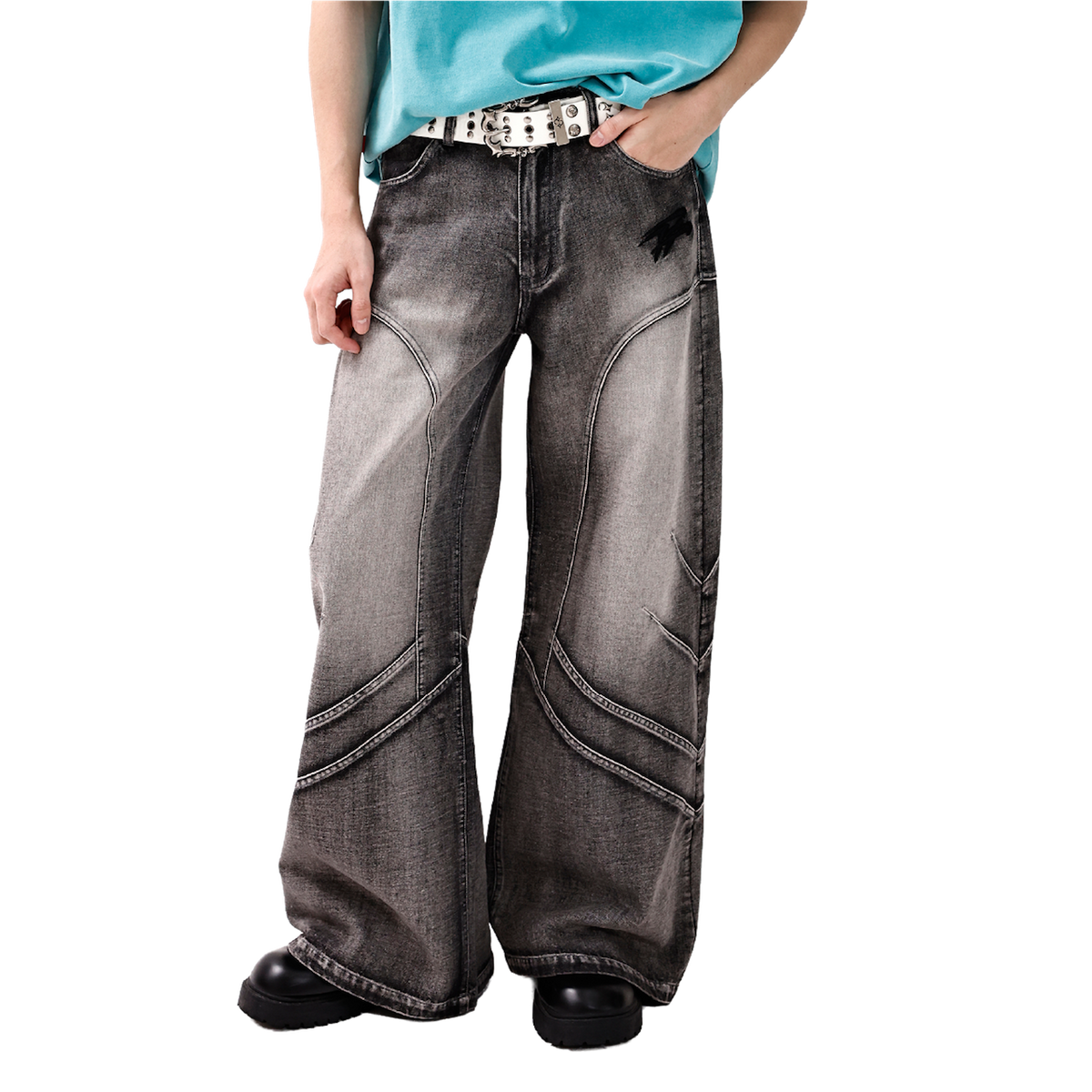 TRNO Arc Denim Pants Black