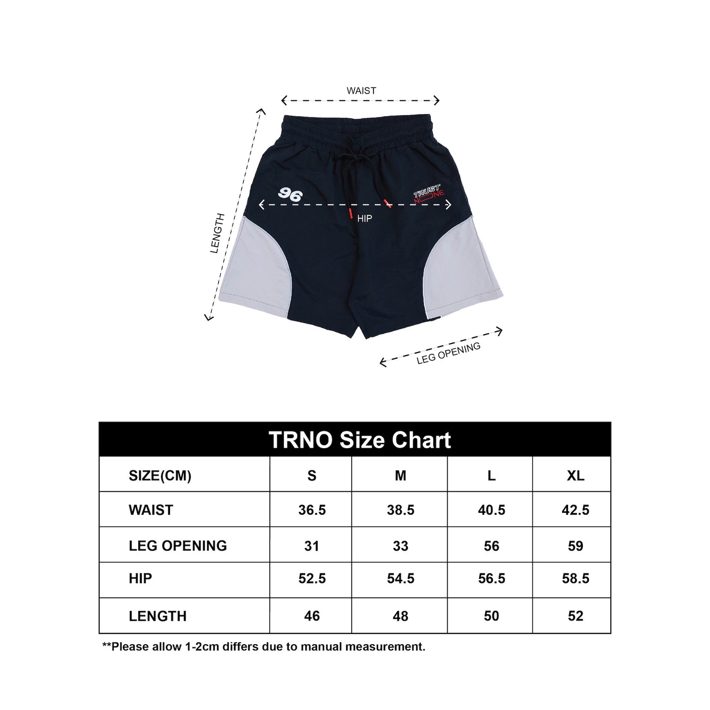TRNO | Gridline Short Black