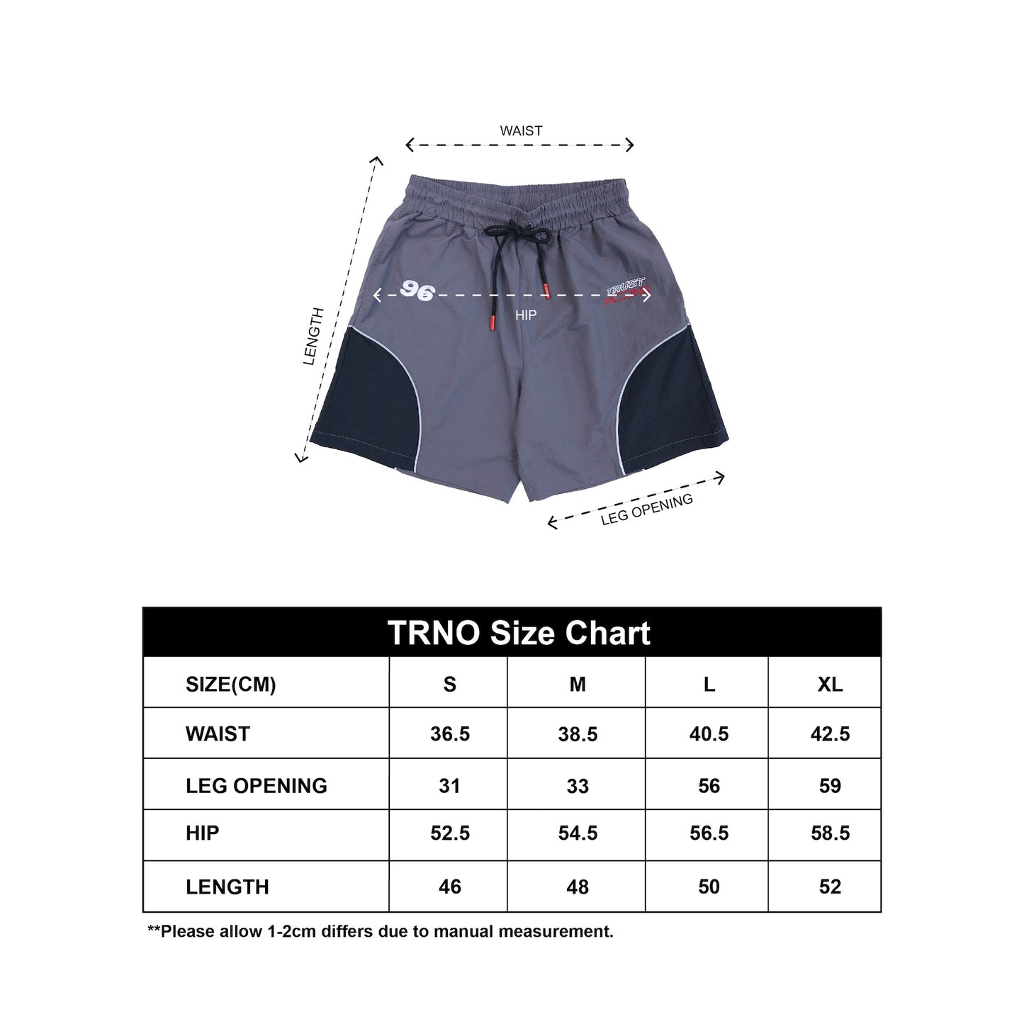 TRNO | Gridline Short Grey