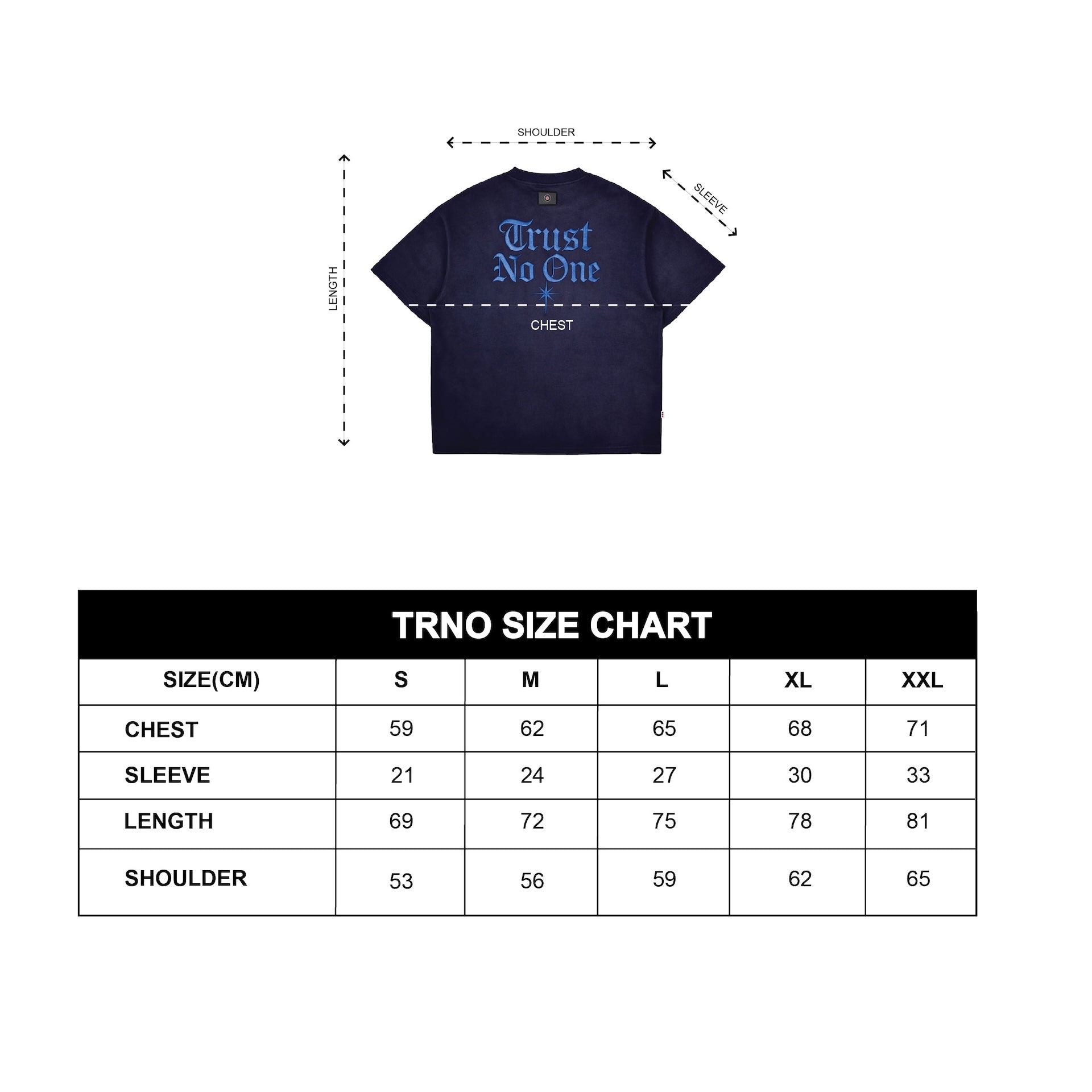 TRNO | Blackout Tee Navy - SWAGANZ
