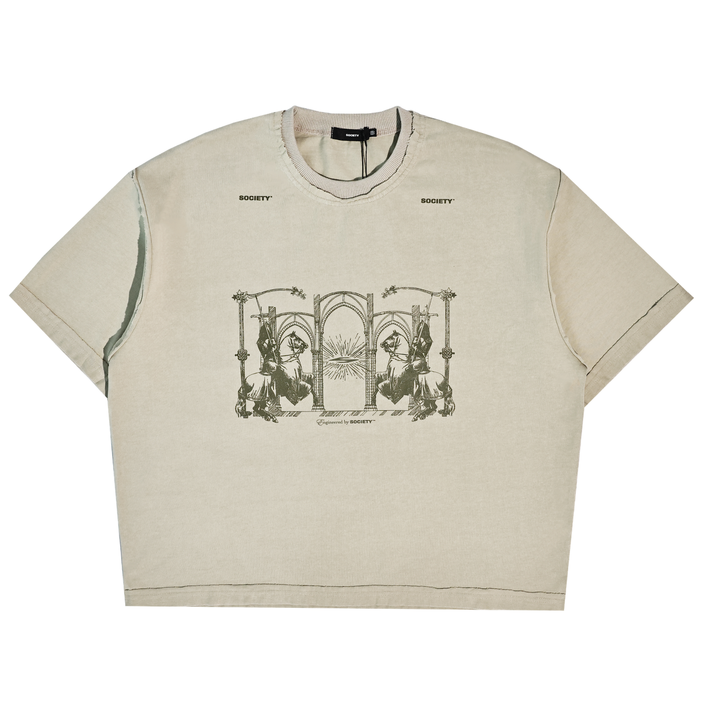 SOCIETY | eye of society tee brown - SWAGANZ