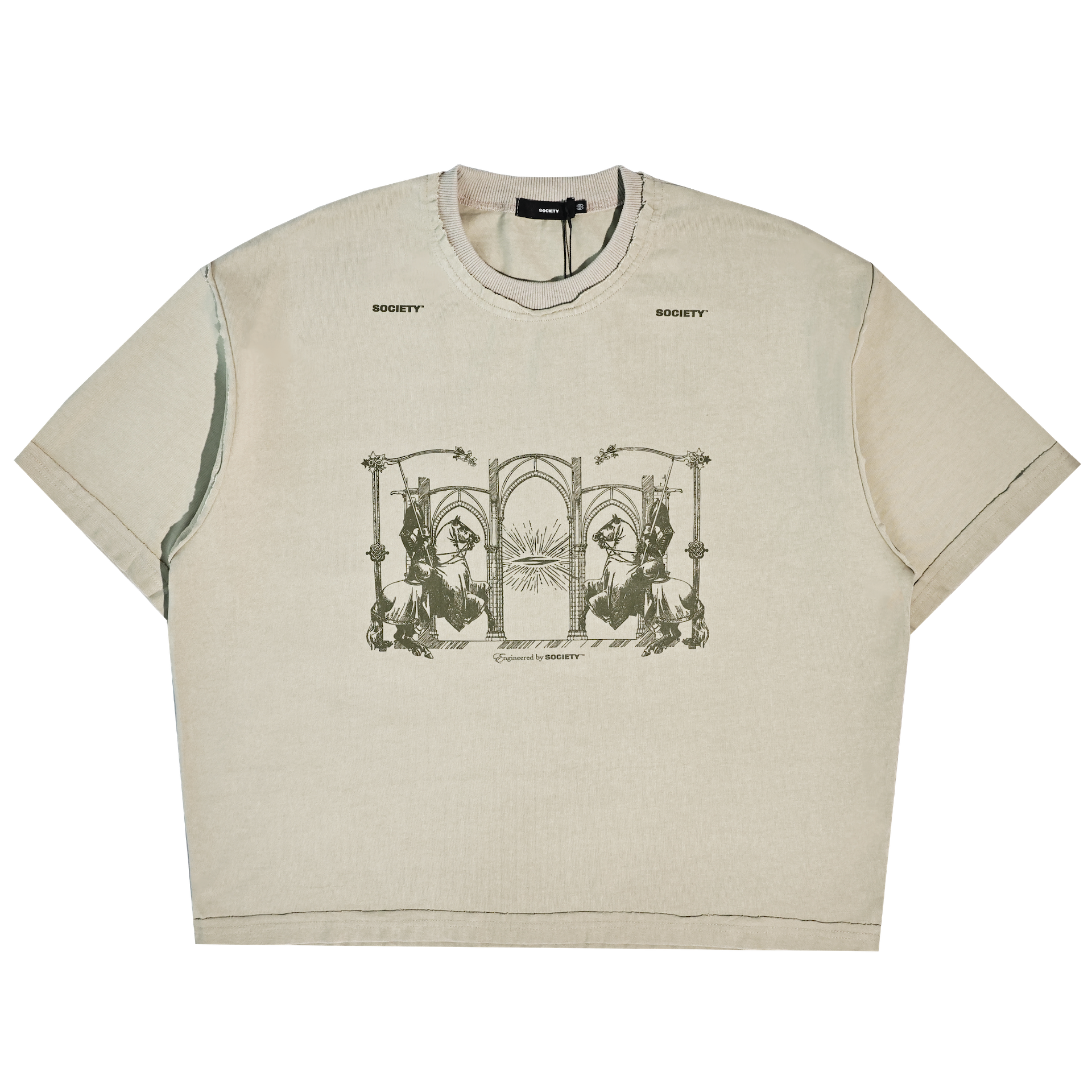 SOCIETY | eye of society tee brown - SWAGANZ