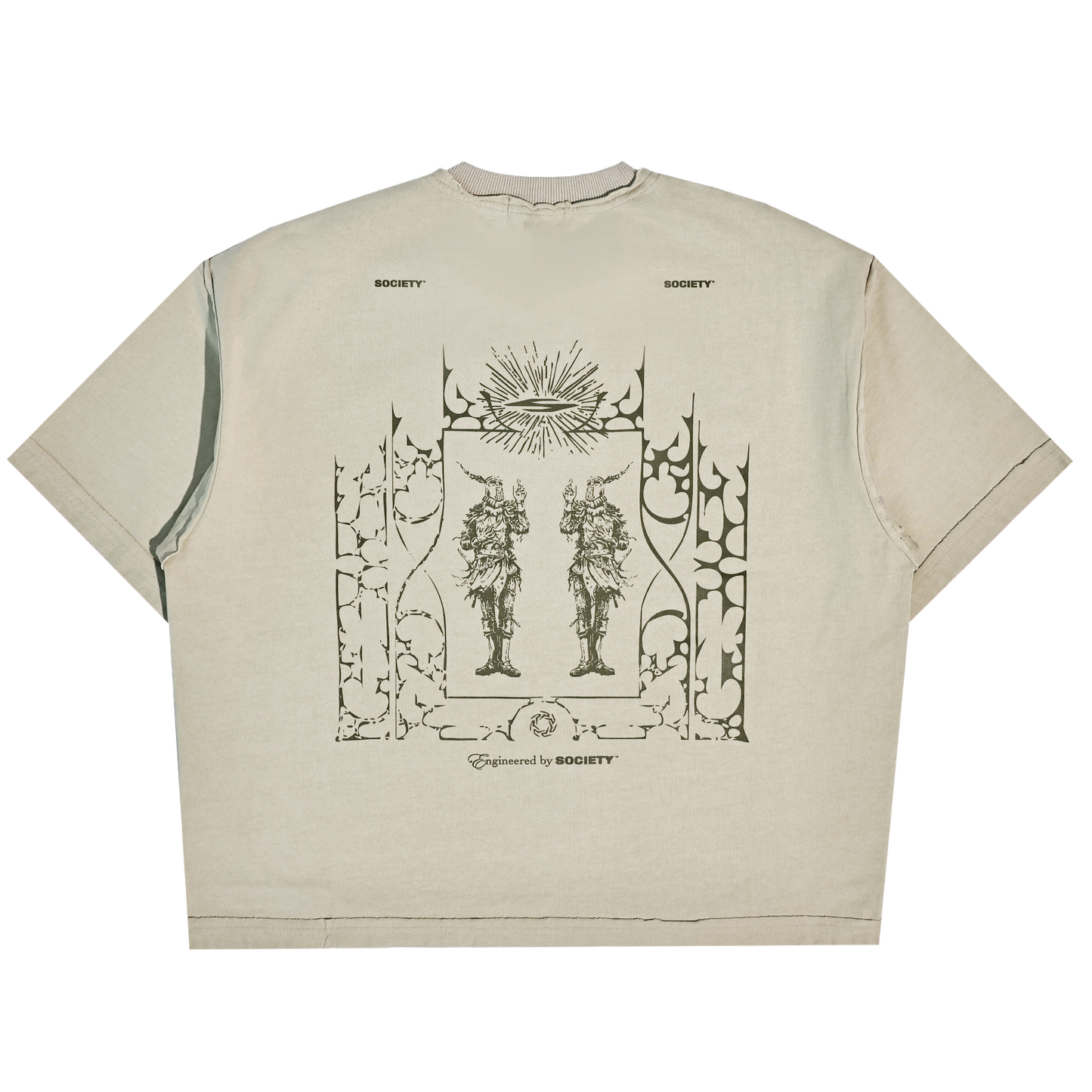SOCIETY | eye of society tee brown - SWAGANZ