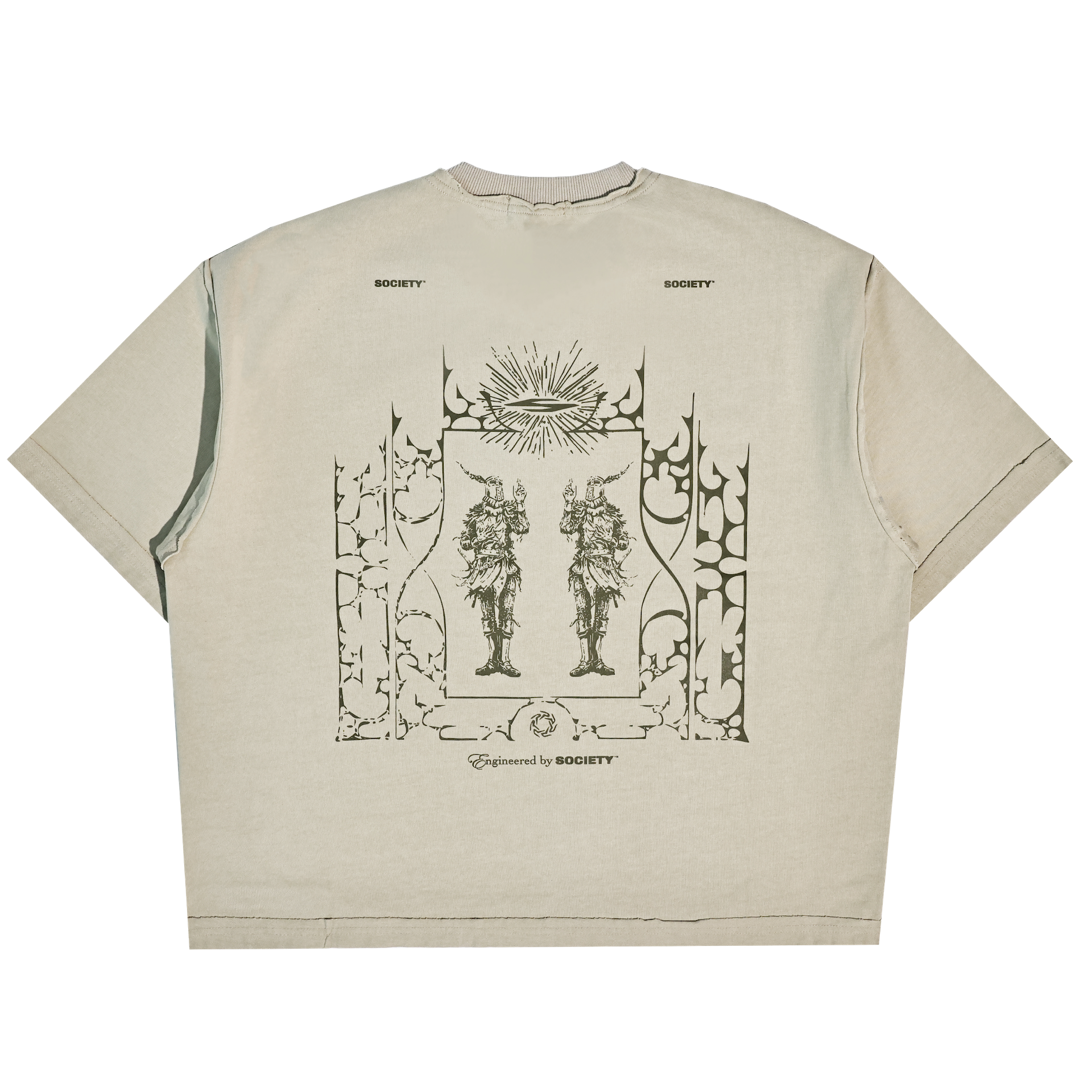 SOCIETY | eye of society tee brown - SWAGANZ