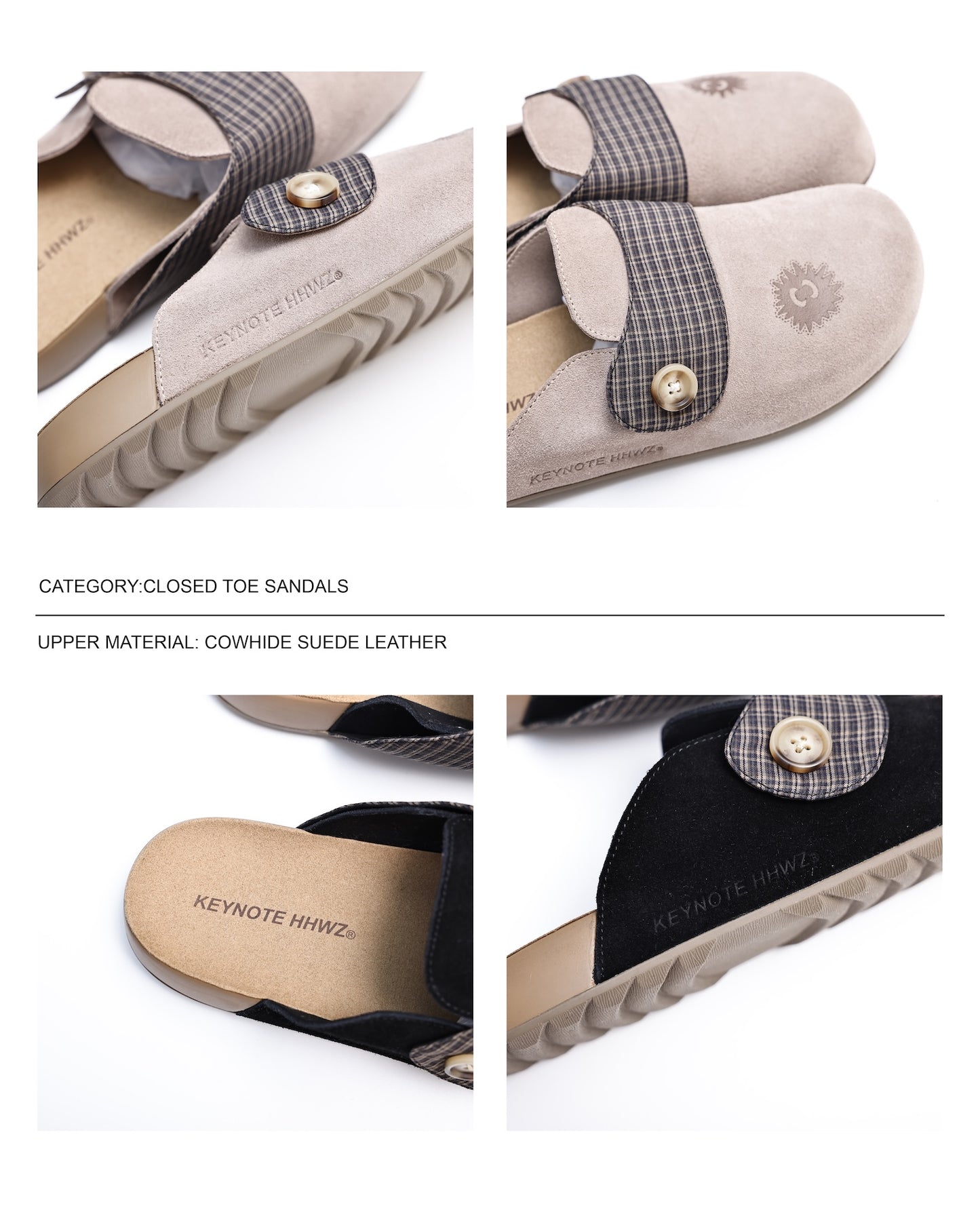 KEYNOTE | Sport Club Suede Leather Sandals