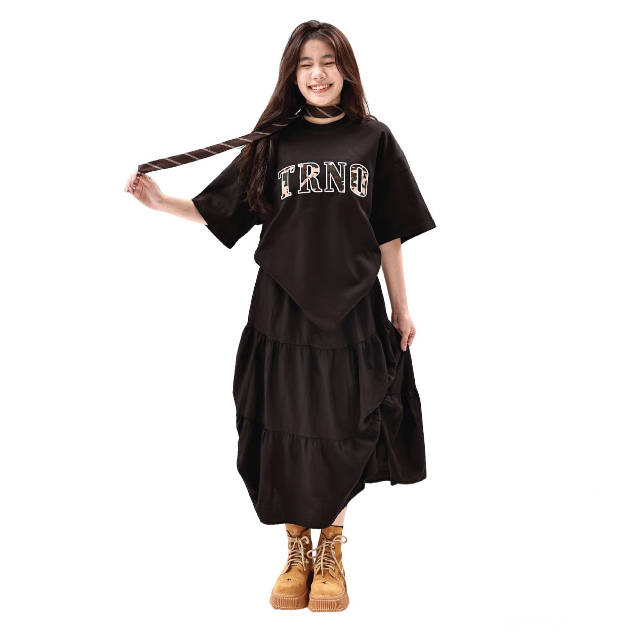 TRNO | Varsity Tee Grigio - SWAGANZ