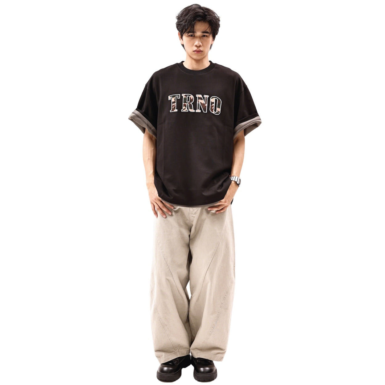 TRNO | Varsity Tee Grigio - SWAGANZ