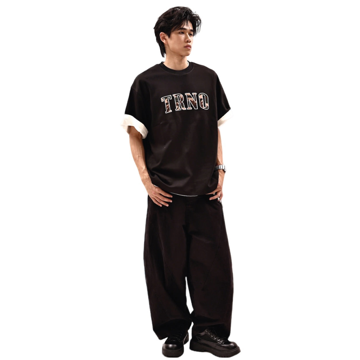 TRNO | Varsity Tee Grigio - SWAGANZ