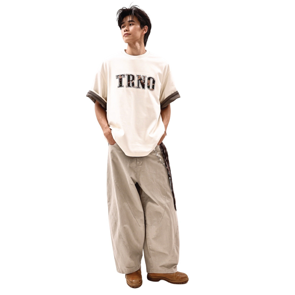 TRNO | Varsity Tee Grigio - SWAGANZ