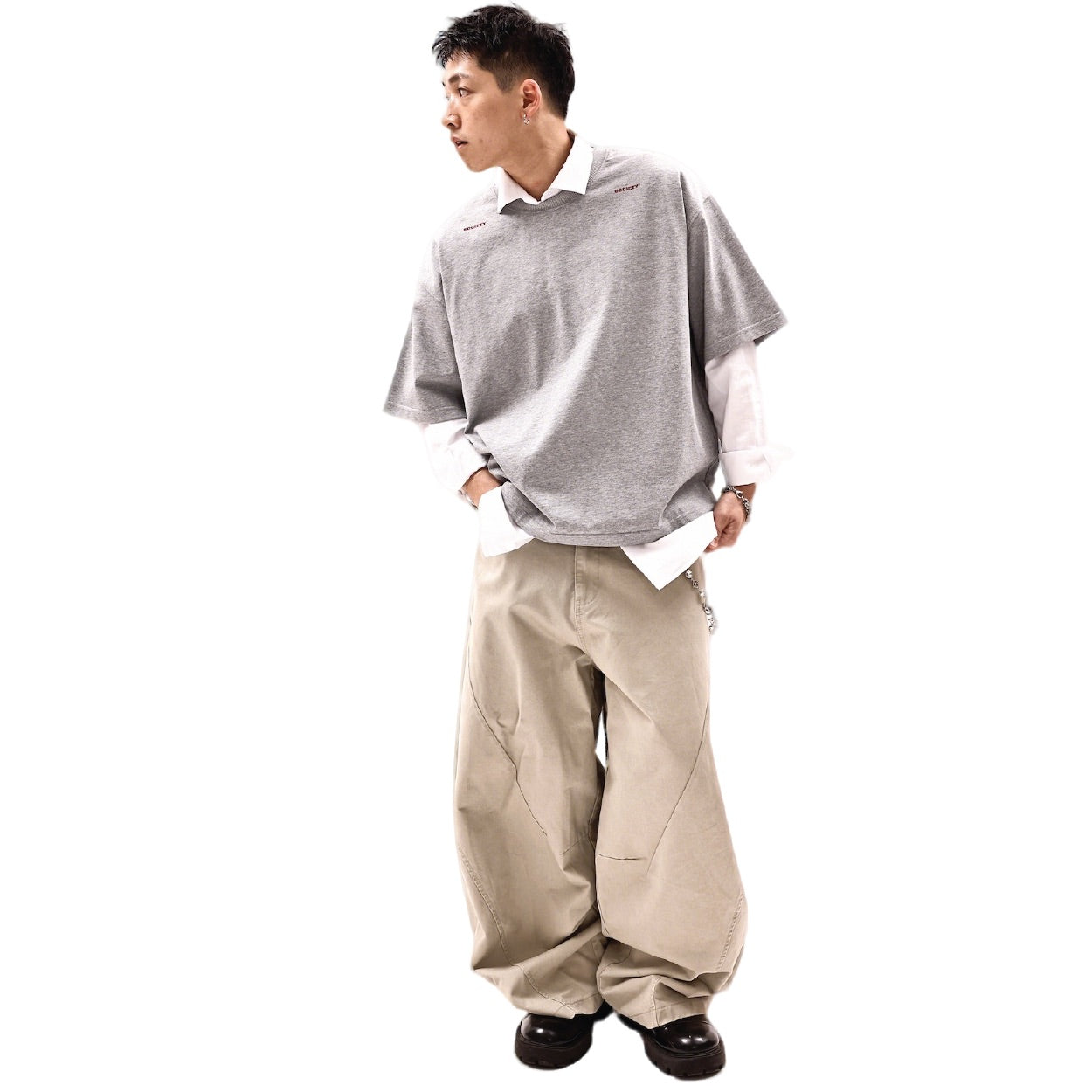 SOCIETY | Orda Mechanica Uniform Tee Grey - SWAGANZ
